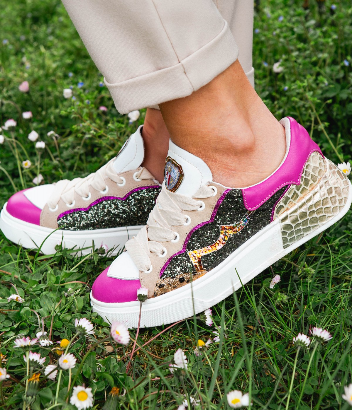 DIVINA GLITZER GRUEN MULTI 2